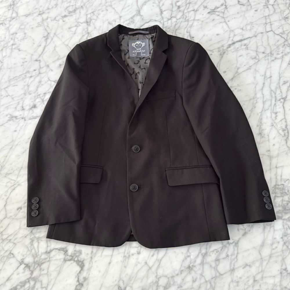 Appaman black two button suit jacket blazer Sz 10